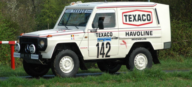 Das besondere G-Modell: Der Weiße Riese  kurz und gut!: Mercedes Youngtimer als Rallye-Replika:  Jacky Ickx Mercedes - Benz 280GE Paris - Dakar 1983 