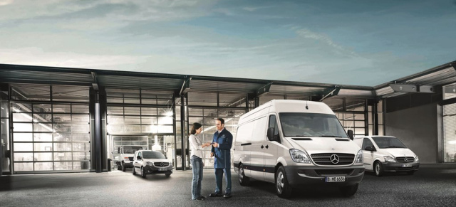 Neu: Mercedes-Benz Gebrauchtfahrzeuggarantie für Transporter: Mit gebrauchten Transportern von Mercedes-Benz sicher
unterwegs