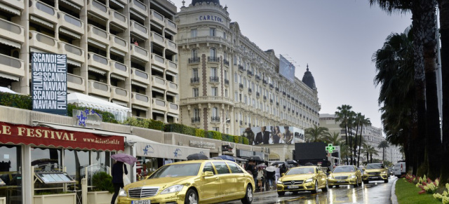 Goldene Sternstunden in Cannes: Mercedes-Benz stellt goldene Fahrzeugflotte für das Filmfestival in Cannes