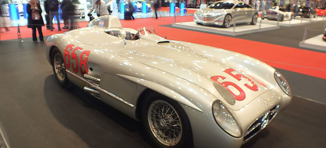 Der Superstar der ESSEN MOTOR SHOW: Mercedes 300 SLR - Wert: 30 Mio. Euro! : Das teuerste Auto der ESSEN MOTOR SHOW ist ein Mercedes - Mercedes Rennsport-Ikone von 1955 ist in Essen das wertvollste Ausstellungstück 