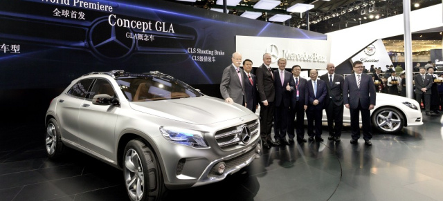 Mercedes-Benz auf der Auto Shanghai 2013: Mercedes-Benz stellt Weichen in China: Drei spannende Modellneuheiten