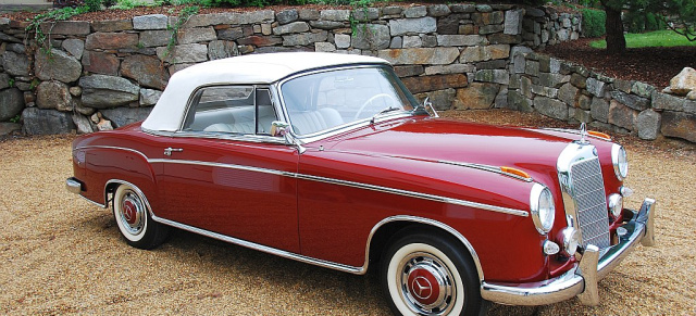 Ein Hauch von Ponton: 1958 Mercedes-Benz 220 SE Cabriolet: Zu schade zum Fahren? Ein wirklich rarer Mercedes Oldtimer!