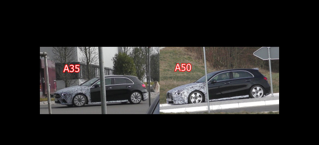 Mercedes-AMG Erlkönig: A35 und A50: AMG A-Klassen-Spy Shot-Video