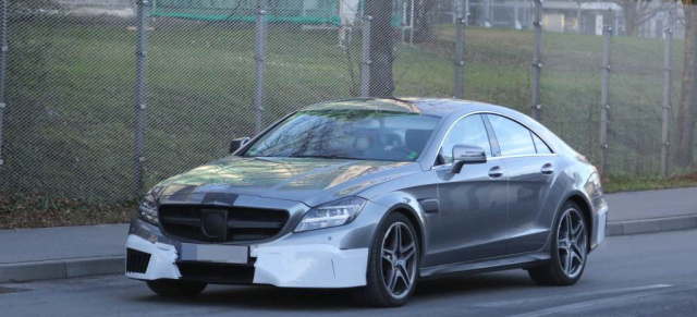Erlkönig erwischt: Mercedes CLS 63 AMG : Aktuelle Bilder vom  Oberklasse-Coupé mit AMG
