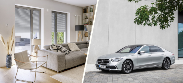 MBUX macht‘s möglich:  Das smarte Zuhause aus dem Auto heraus steuern: Bosch Smart Home nimmt mit der Mercedes S-Klasse weiter Fahrt auf