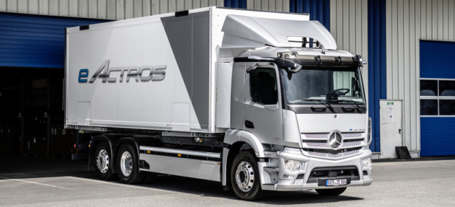 eActros geht in Serie: Serienproduktion des Elektro-Lkw mit Stern startet am 07. Oktober 2021