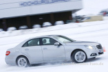 Ein Tag im Schnee!: Mit dem Mercedes E-Klasse 350 CDI 4MATIC in Schnee und Eis auf der sicheren Spur