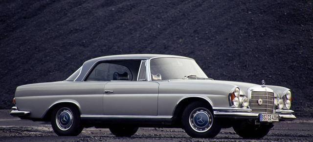 Schwelgerei für einen schwäbischen Star:  Mercedes 280 SE Coupé  : Eine kleine Hymne  für die "Große Heckflosse" von Mercedes
