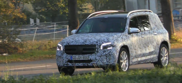 Mercedes-Benz Erlkönig erwischt: Star Spy Shot Video: Diverse GLBs beim Testen gefilmt