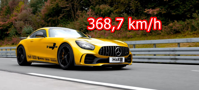 Schnellster AMG GT R der Welt: 368,7 km/h: Video: Weltrekordfahrt eines AMG GT R mit H&R-Sportfedern inside