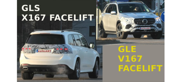 Mercedes Erlkönige erwischt: Erlkönig-Video: GLS X167 Facelift &  GLE V167 Facelift