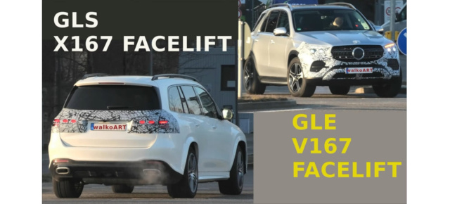 Mercedes Erlkönige erwischt: Erlkönig-Video: GLS X167 Facelift & GLE V167 Facelift