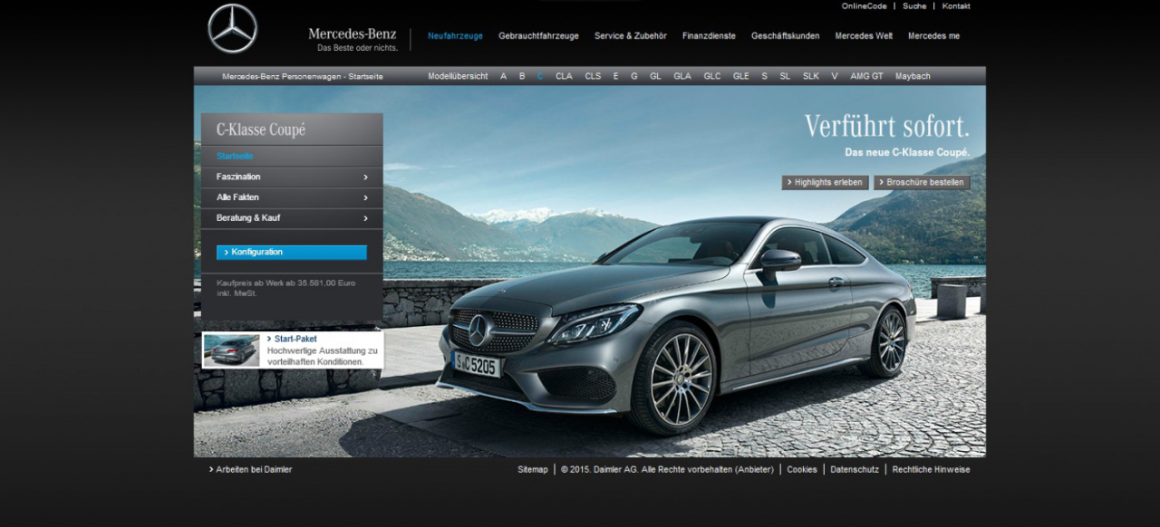 Mercedes Benz C Klasse Coupe 05 12 2015 Handlerpremiere Des Neuen C Klasse Coupes News Mercedes Fans Das Magazin Fur Mercedes Benz Enthusiasten