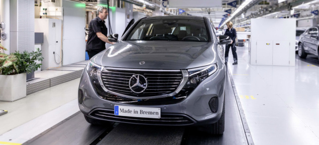 Mercedes-Benz EQC: Batteriefertigung begrenzt die Produktion: Großes Interesse, kleine Produktion: Von dem Elektro-SUV mit Stern können derzeit nur 100 Einheiten/Tag vom Band rollen