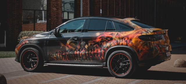 Kunst am Benz: Mercedes GLE und CLA als „Art Cars“: Schöne Sterne mit besonderem Streetstyle