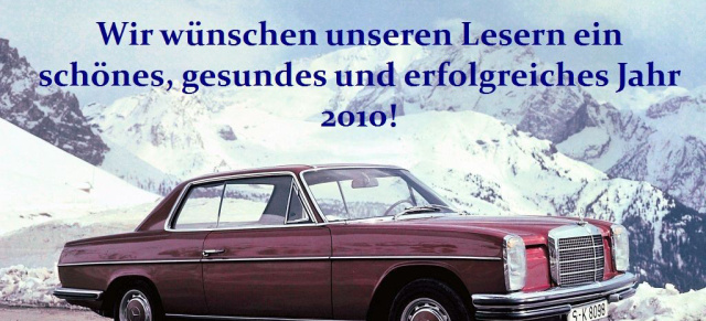 Leser-Gewinnspiel:  (Nach-)Weihnachtsgeld zu gewinnen! : Noch bis zum 10. Januar: Mercedes-Fans.de verschenkt 250  -   mehr als 1 Million Seitenaufrufe in 10 Monaten!