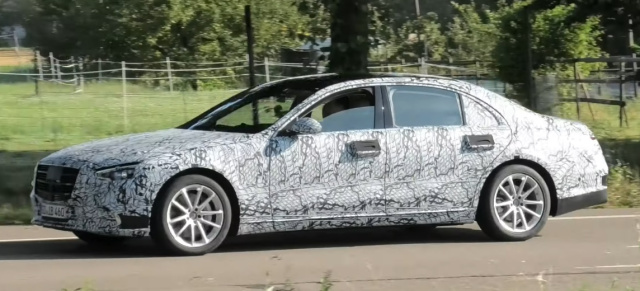 Mercedes-Benz Erlkönig erwischt: Star-Spy-Shot-Video: Aktuelle Aufnahmen von der Mercedes-S-Klasse W223