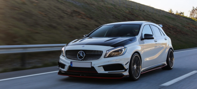 Mein schönstes Geschenk: Mercedes A250 Sport: Norwegische A-Klasse mit der fernöstlichen Extraportion Sport 