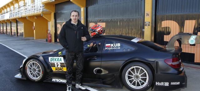 DTM: Kubicas erster Eindruck vom Mercedes AMG C-Coupé: Kubica: Konnte gutes Gefühl für das DTM Mercedes AMG C-Coupé entwickeln"