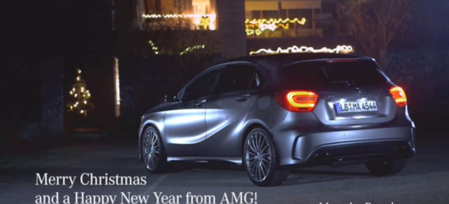 Video: AMG wünscht "Frohe Weihnachten": Das Wunder der Weihnacht mit Mercedes A45 AMG erfahren