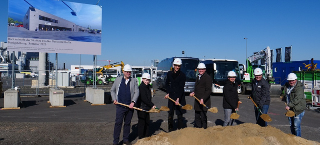 Spatenstich für das neue BusWorld Home in Berlin: Neues Servicezentrum für Mercedes-Benz und Setra Omnibusse