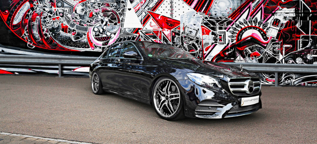Mercedes-Benz E-Klasse: Zubehör : Mercedes-Benz W213 mit Cor.Speed VEGAS-Alufelgen in 20 Zoll
