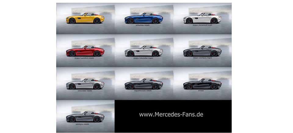 Mercedes Amg Gt Roadster Die Lackfarben Die Gabe Von Frische Und Farbe Die 10 Kolorite Der Neuen Mercedes Amg Gt Gt C Roadster News Mercedes Fans Das Magazin Fur Mercedes Benz Enthusiasten