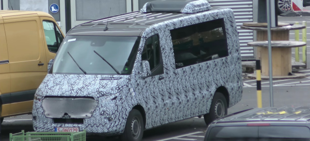 Erlkönig erwischt: Mercedes-Benz Sprinter: Spy Shot-Video: Mercedes Sprinter mit diversen Aufbauten gefilmt