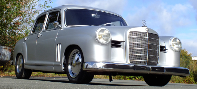 Alle Acht (ung)! Mercedes 190 (W121): 1959er Ponton mit Chevy-V8