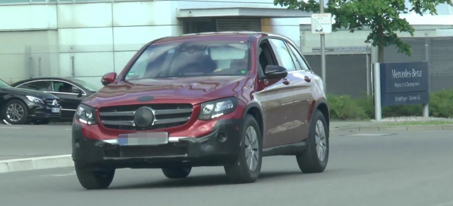 Erlkönig erwischt: Mercedes-Benz GLC: Aktuelles Video vom GLK-Nachfolger