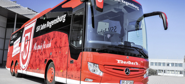 Neuer Teambus für den Fußball-Zweitligist: Der SSV Jahn Regensburg fährt jetzt Mercedes-Benz
