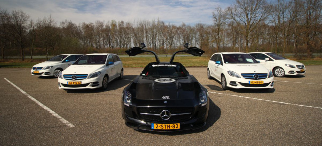 Elektrisierender Weltrekord in den Niederlanden: Mittendrin: Der SLS AMG Electric Drive vom Gumball-Team „Masters of Speed“