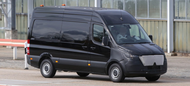 Erlkönig erwischt: Mercedes-Benz Sprinter 2018: Spy Shot: Aktuelle Bilder von der kommenden Mercedes-Benz-Sprinter-Generation