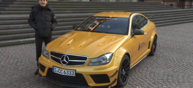 Erstklassiger Chauffeur: Nico Rosberg (Video): Beim Ball 42. Ball des Sports chauffierte der Mercedes-F1-Pilot die gäste im C63 AMG Black Series