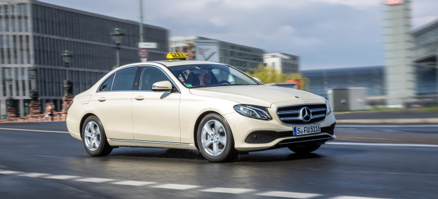 Mercedes-Benz Umtauschprogramm für Taxis: Bis zu 10.000 Euro Prämien für E-Klasse „Das Taxi“ in den Schwerpunktregionen