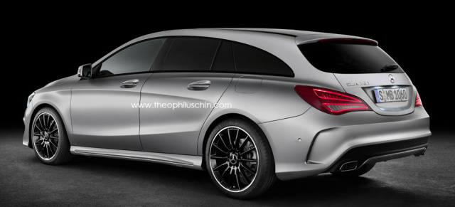 Ein Ding der Möglichkeit?  Mercedes CLA als "Shooting Brake": Freier Designer entwirft CLA Fließheckkombi  