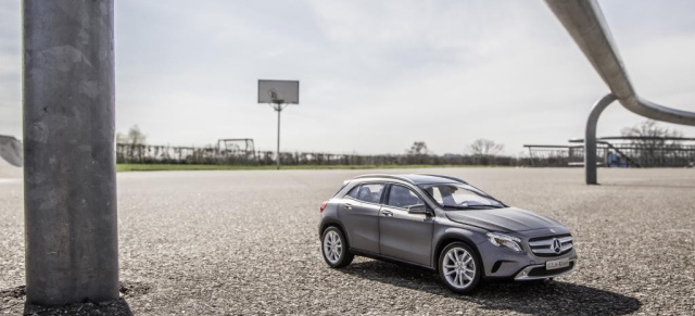 Klein und fein: Die neue GLA-Klasse als Modellauto: Das Kompakt-SUV mit Stern für die Vitrine