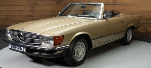 Sterne unterm Hammer: Mercedes-Benz SL 350 for sale: Ein goldener Stern bei E&R Classics