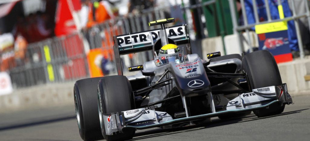Formel 1 in Silverstone: Mark Webber holt 3. Sieg: Nico Rosberg wird Dritter beim Grand Prix von Großbritannien