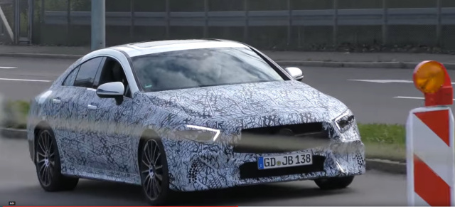 Erlkönig erwischt: Mercedes-AMG CLS: Spy Shot Video: Aktuelle Aufnahmen vom CLS 2018 mit AMG DNA