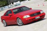 Old School forever: Mercedes SL500 (R129): 99er Roadster in rot und rüstig