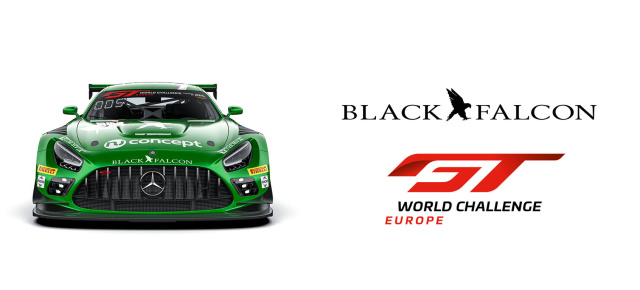 Patrick Assenheimer in Grün, Maro Engel in Orange: Black Falcon tritt mit zwei AMG GT3 in der Europaliga an