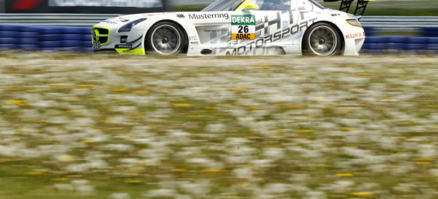 ADAC GT Masters:  Buhk/Götz gewinnen auf Mercedes SLS AMG: Packendes Duell um den Sieg zwischen Mercedes-Benz und Audi