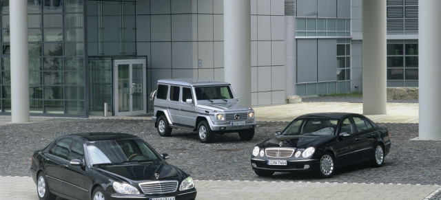 Mercedes Sonderschutzfahrzeuge:  Sicher ist sicher!: Mercedes-Benz bietet mit den Guard-Modellen weltweit das breiteste Angebot an Sonderschutz-Fahrzeugen ab Werk.