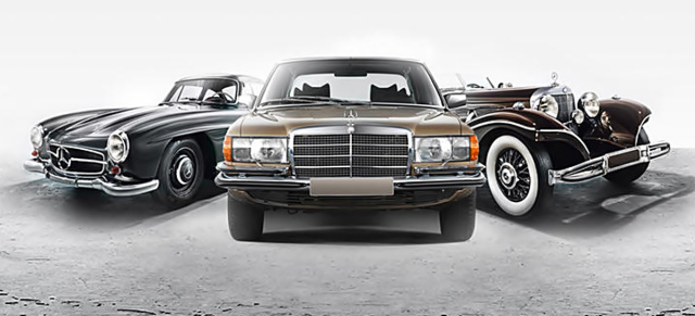 Mercedes-Benz Klassiker: wertvolle Sterne :  Altes Blech ist das neue Gold: Unter den 20 Modellen im Oldtimer-Index (OTX) mit der höchsten Wertentwicklung sind zehn Mercedes-Benz