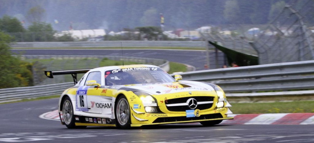 24 h Nürburgring: 3. Platz für SLS AMG GT3: Drei von sechs gestarteten Flügeltürern im Ziel