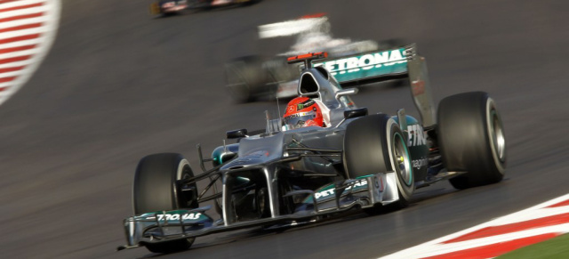 F1 GP USA: Silberpfeile ohne Punkte: Nico Rosberg und Michael Schumacher beendeten den Großen Preis der USA auf den Positionen 13 und 16.
