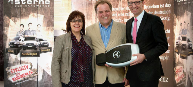 Bessermacher gefunden: Mercedes-Benz Vito für Sieger des Wettbewerbs Sterne des Handwerks: Hauptpreis Mercedes-Benz Vito für Heizungsbauer aus Sontheim