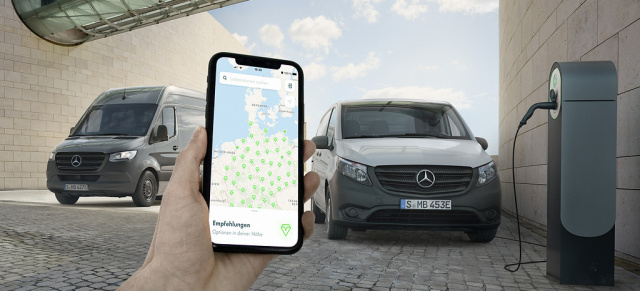 Mercedes-Benz Vans bietet Ladeflatrate für gewerbliche Elektrotransporter: Einfach Laden zum Nulltarif