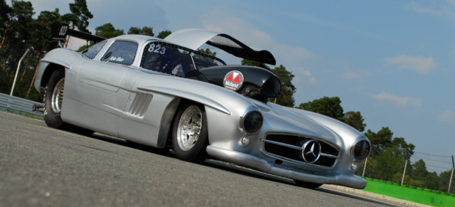 Flying Legend - der unglaublichste 300 SL der Welt!: Gullwing Dragstar "300 SL" für die Viertelmeile: Kein  SL-Flügeltürer ist stärker und schneller!